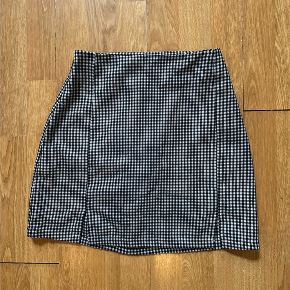Black and White Mini Pencil Skirt for Work